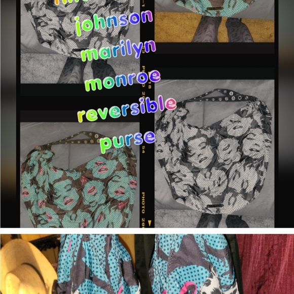 Betsey Johnson Handbags - Rare HARD TO FIND Marilyn Monroe Reversible Purse
